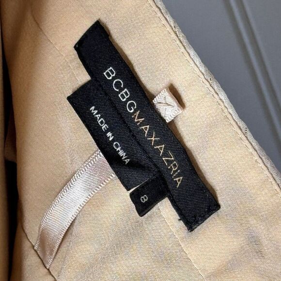 BCBG MaxAzria Sz 8 Silk Halter Dress Ombre Boho Prom Formal Tie Y2K Fairy A-Line - Picture 12 of 16